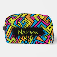 Custom Colorful Neon Graffiti Street Art Muster