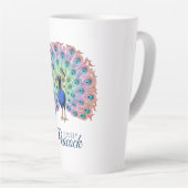Custom Colorful Peacock Milchtasse (Rechte Ecke)