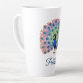 Custom Colorful Peacock Milchtasse (Linke Ecke)