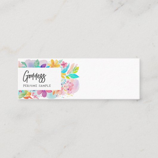 Custom Colorful Perfume Tester Mini Visitenkarte (Vorderseite)