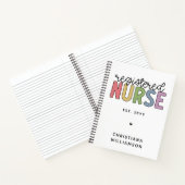 Custom Colorful Registered Nurse RN Abschluss Notizblock (Innenseite)