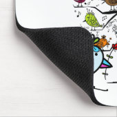 Custom Colorful Spring Bird Mousepad (Ecke)