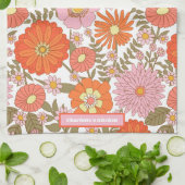 Custom Colorful Summer Blume Blumenmuster Geschirrtuch (Gefaltet)