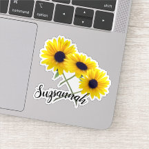 Custom Colorful Triple Sunflower Foto