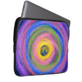 Custom Colorful vibrant Mandala Circles Laptopschutzhülle (Vorne Rechts)