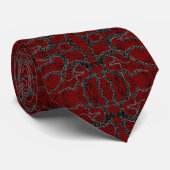 Custom Colors Art Neck Tie - Bordeaux Burgund Krawatte (Gerollt)