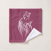 Custom Colors Bath Towel Set with Running Lion Art (Waschlappen)