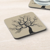 Custom Colors Beverage Coaster Tree of Life Kunst Getränkeuntersetzer (Linke Seite)