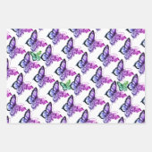 Custom Colors Butterfly Mandala  Geschenkpapier Set (Vorderseite 3)