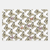 Custom Colors Butterfly Mandala Wrapping Paper Sh Geschenkpapier Set (Vorderseite 3)