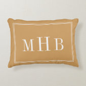 Custom Colors Classic Monogram Zierkissen (Vorderseite)