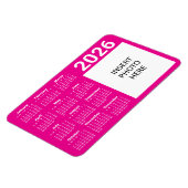 Custom Colors & Custom Photo 2026 Calendar Magnet (Linke Seite)
