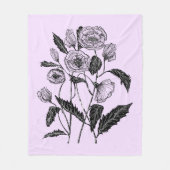 Custom Colors Fleece Blanket mit Poppy (Vorderseite)