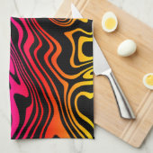 Custom Colors Kitchen Handtuch Art Colors Waves (Viertel Falte)