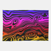 Custom Colors Kitchen Handtuch Art Colors Waves (Horizontal)