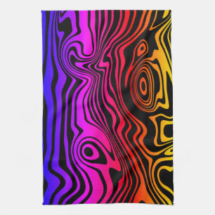 Custom Colors Kitchen Handtuch Art Colors Waves