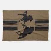 Custom Colors Küchentuch - Black Pair Pferde (Horizontal)