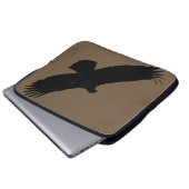 Custom Colors Laptop Sleeve Eagle Flying - Brown (Vorne Knopf)