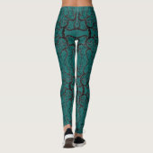 Custom Colors Leggings with Tree Ornaments (Rückseite)