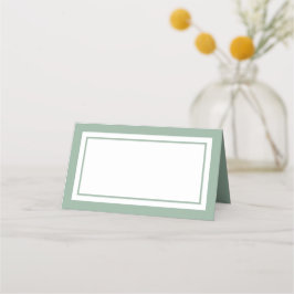 Custom Colors Modernes Classic White Center Platzkarte