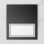 Custom Colors Modernes Classic White Center Platzkarte (Außenseite Aufgefaltet)