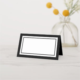 Custom Colors Modernes Classic White Center Platzkarte