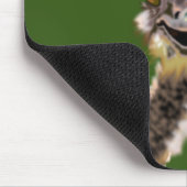 Custom Colors Mouse Pad mit Happy Ostrich - Lächel Mousepad (Ecke)