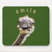 Custom Colors Mouse Pad mit Happy Ostrich - Lächel Mousepad (Vorne)