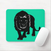 Custom Colors Mouse Pad with Lion - Green Mousepad (Mit Mouse)