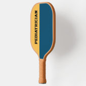 Custom Colors Navy Blue Yellow Pediater Pickleball Schläger (Links)