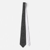 Custom Colors Neck Tie - Design Art - Grau Krawatte (Vorderseite)