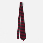 Custom Colors Neck Tie Red Black Stripes Krawatte (Rückseite)