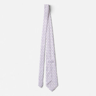 Custom Colors Neck Tie with Hearts - Liebe Krawatte