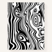 Custom Colors Notebook mit Abstrakten Waves Notizblock (Vorderseite)