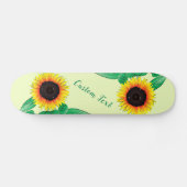 Custom Colors Skateboard mit Sonnenblumen (Horizontal)