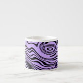 Custom Colors Waves Espresso Cup - Lila Espressotasse (Vorderseite)