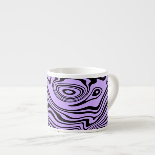 Custom Colors Waves Espresso Cup - Lila Espressotasse (Vorderseite Rechts)