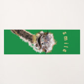 Custom Colors Yoga Mat Happy Ostrich - Green Yogamatte (Rückseite (Horizontal))