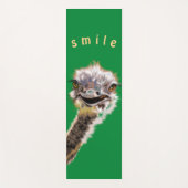 Custom Colors Yoga Mat Happy Ostrich - Green Yogamatte (Vorderseite)