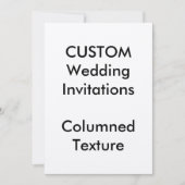 Custom COLUMNED Wedding Invitations 5"x7" Einladung (Vorderseite)