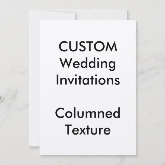 Custom COLUMNED Wedding Invitations 5"x7" Einladung (Vorderseite)