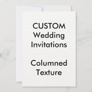 Custom COLUMNED Wedding Invitations 5"x7" Einladung