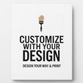 Custom Company Branded Personalized Minimalist Fotoplatte (Vorderseite)