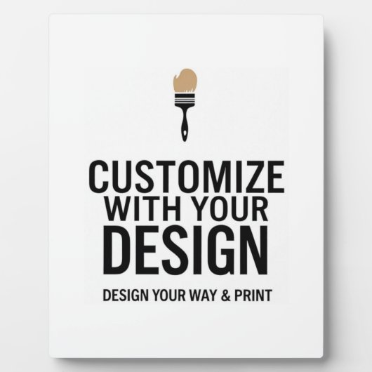 Custom Company Branded Personalized Minimalist Fotoplatte (Vorderseite)