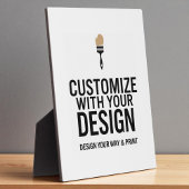 Custom Company Branded Personalized Minimalist  Fotoplatte