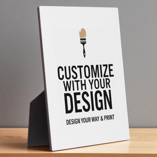 Custom Company Branded Personalized Minimalist Fotoplatte