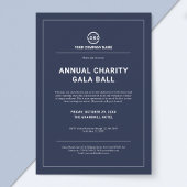 Custom Company Business Corporate Event Partys Blu Einladung