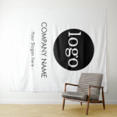 Custom Company business Logo Backdrop For Events Wandteppich (Beispiel (Horizontal))