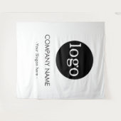 Custom Company business Logo Backdrop For Events Wandteppich (Vorderseite (Horizontal))