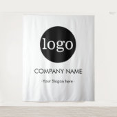 Custom Company business Logo Backdrop For Events Wandteppich (Vorderseite)